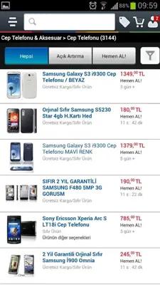 GittiGidiyor android App screenshot 2